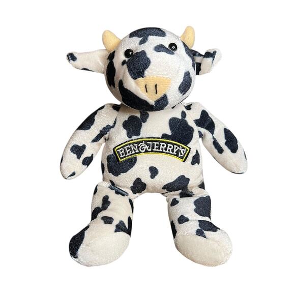 Mary Meyer Ben & Jerry’s Cow Beanie Bag 9” Plush Stuffed Animal - Picture 1 of 9
